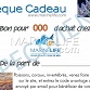 Ch&egrave;que Cadeau Valeur 100 Euros